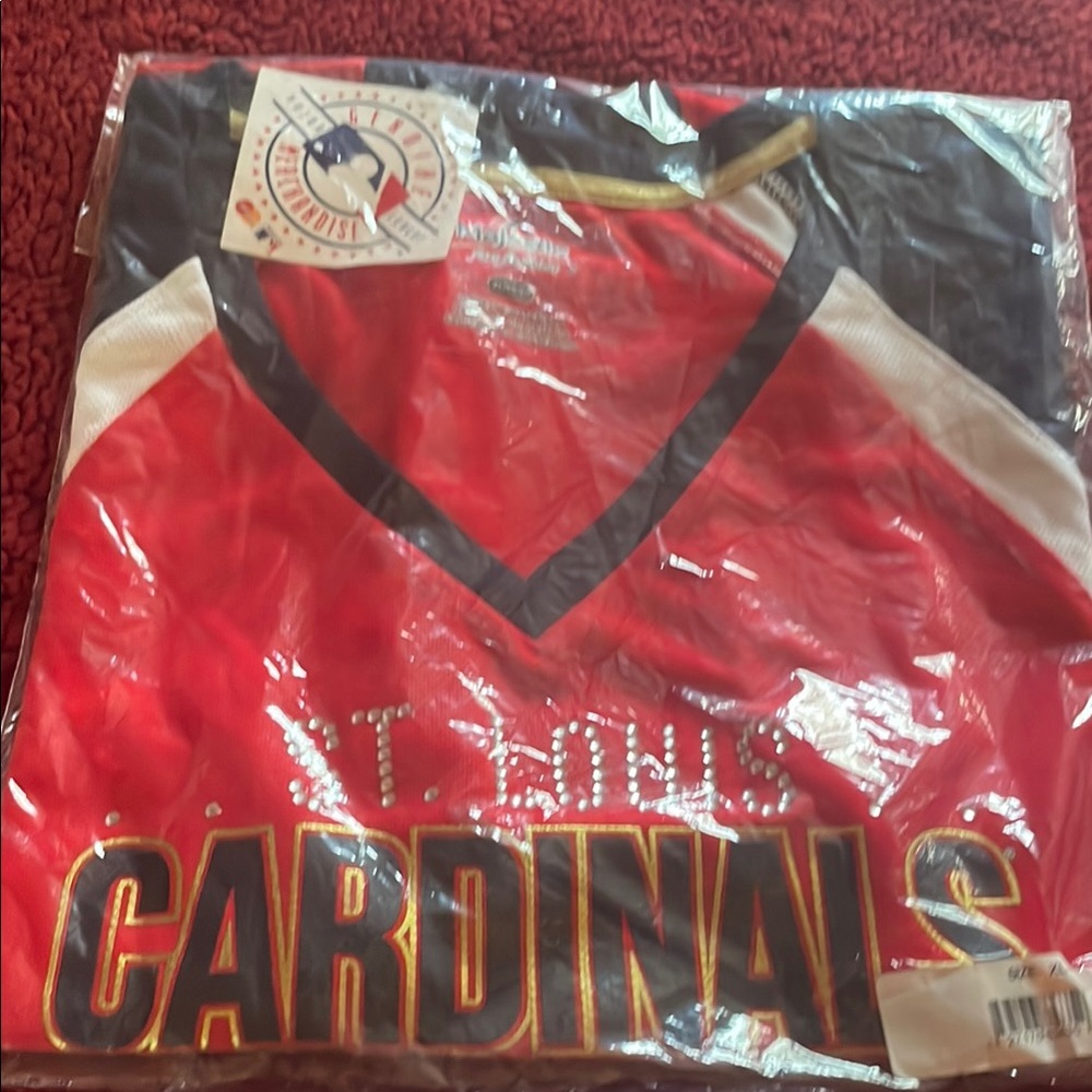 Majestic Red and Black St. Louis Cardinals Jersey